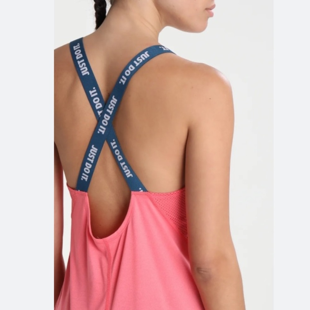 Nike Pink Tank Top with Blue Straps